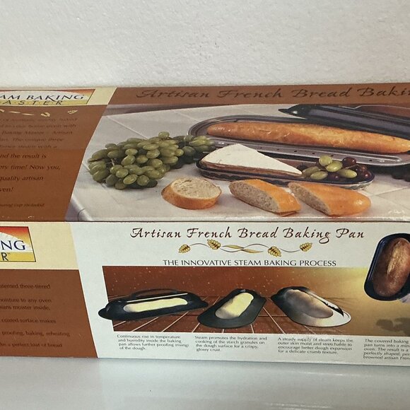 5-PC Baparoma Steam Baking Pan ARTISAN FRENCH BREAD BAKING PAN/NEW - Picture 7 of 9